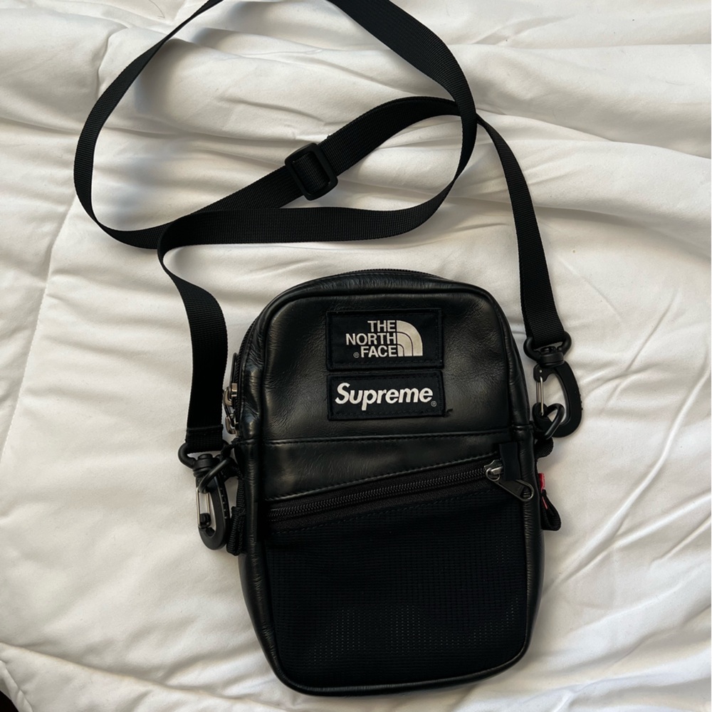 The North Face x Supreme Black Belt Bag with Adjustable Strap
